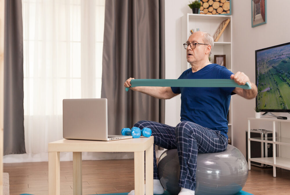 balance and stability training with resistance bands