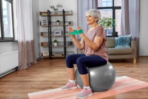 balance and stability training with resistance bands